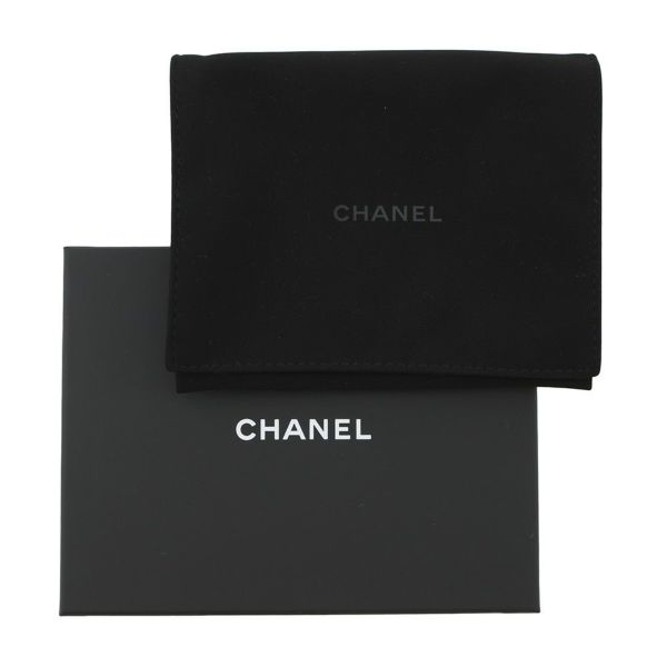 シャネル 三つ折り財布 マトラッセ ココマーク スモール フラップ キャビアスキン/ラインストーン AP3518 CHANEL 黒