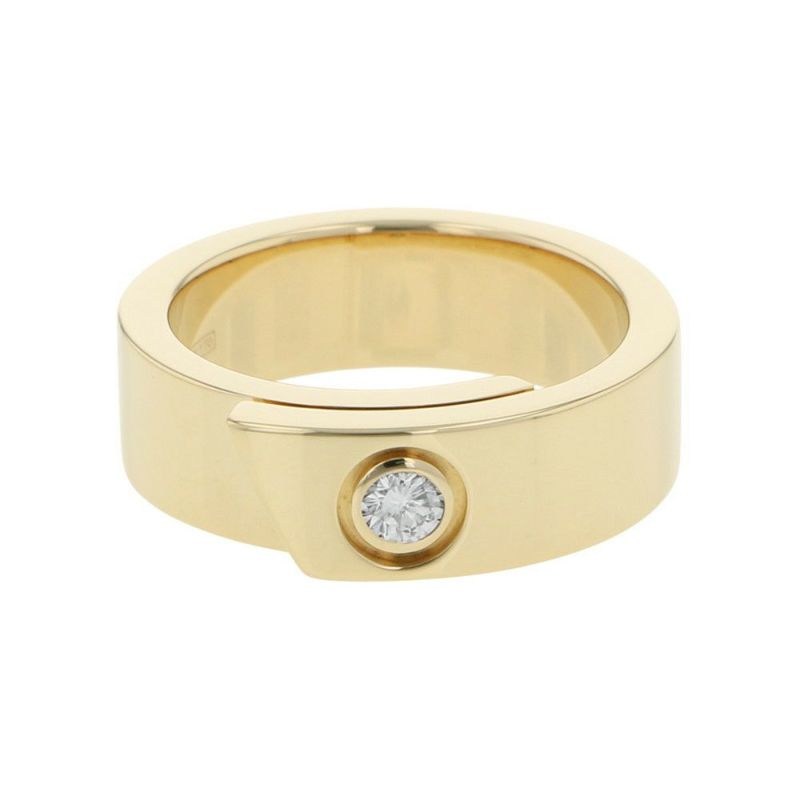 カルティエ リング アニバーサリー リング ダイヤモンド 1P K18YGイエローゴールド リングサイズ48 Cartier 指輪