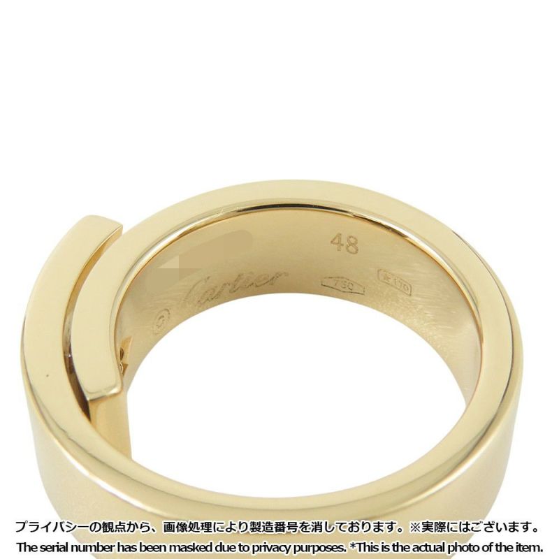 カルティエ リング アニバーサリー リング ダイヤモンド 1P K18YGイエローゴールド リングサイズ48 Cartier 指輪
