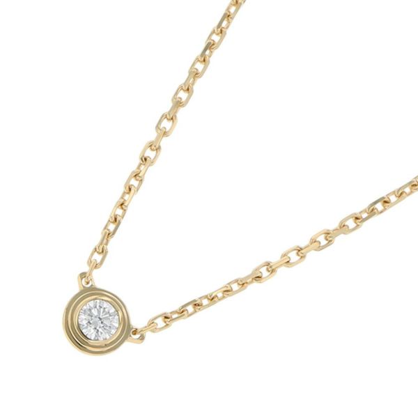 【ちー◇〇】Cartier ダムール ダイヤネックレス イエローゴールド カルティエ ダムール （新品仕上げ済）カルティエ CARTIER