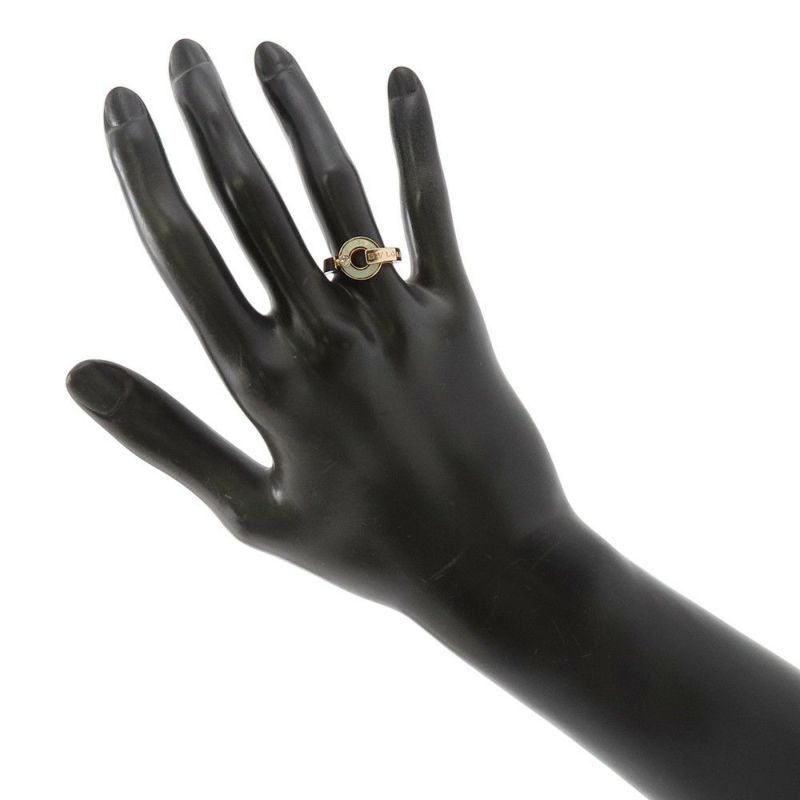 ブルガリ リング ブルガリ・ブルガリ オープンワーク リング マザーオブパール ダイヤ 0.04ct K18PG サイズ50 357533 指輪