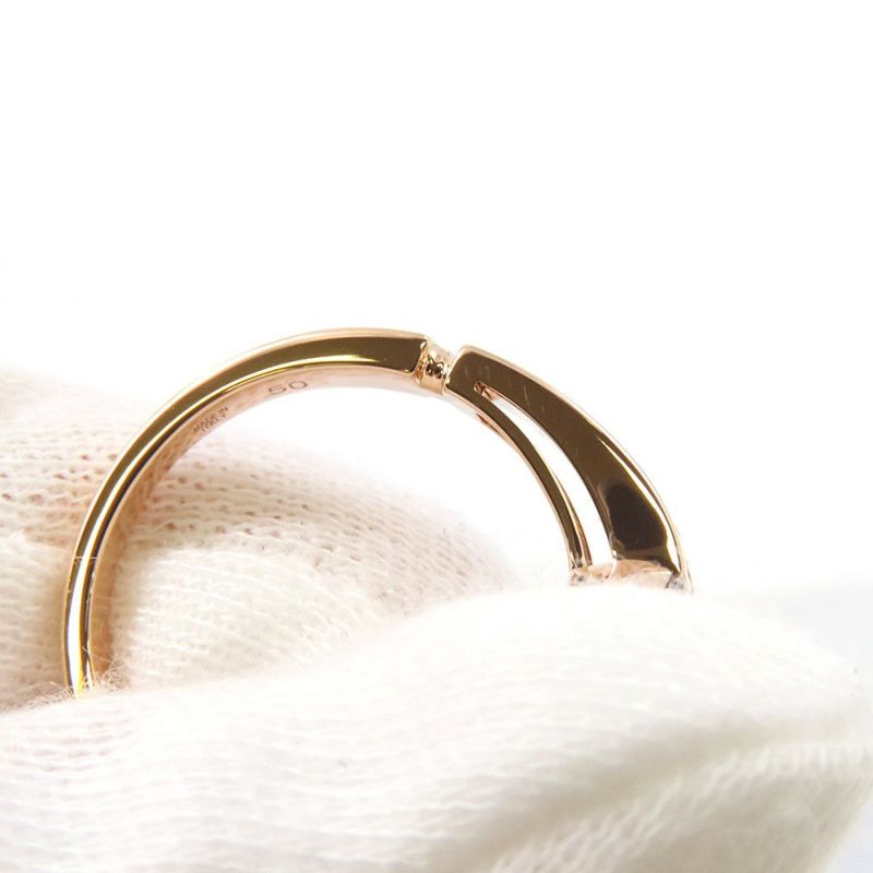 ブルガリ リング ブルガリ・ブルガリ オープンワーク リング マザーオブパール ダイヤ 0.04ct K18PG サイズ50 357533 指輪