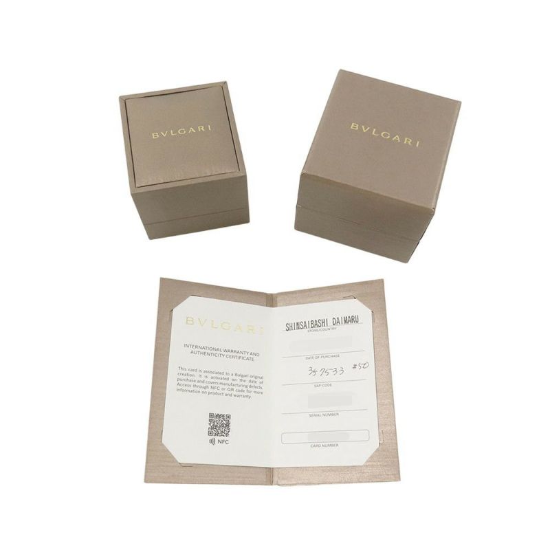 ブルガリ リング ブルガリ・ブルガリ オープンワーク リング マザーオブパール ダイヤ 0.04ct K18PG サイズ50 357533 指輪