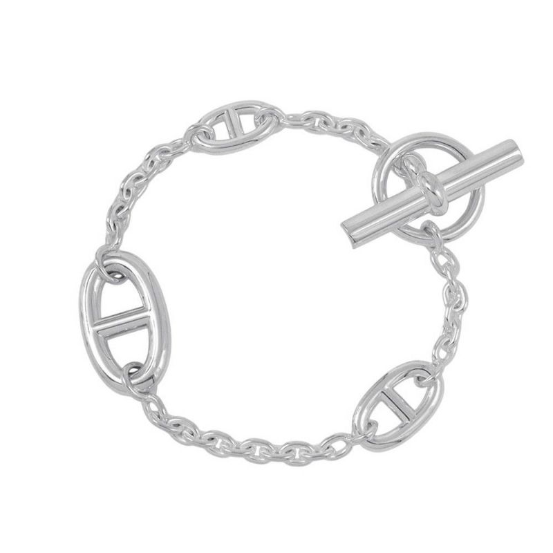 エルメス ブレスレット シェーヌダンクル ファランドール SV925シルバー サイズLG HERMES ジュエリー