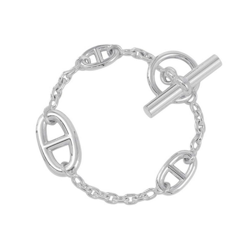 エルメス ブレスレット シェーヌダンクル ファランドール SV925シルバー サイズSH HERMES ジュエリー