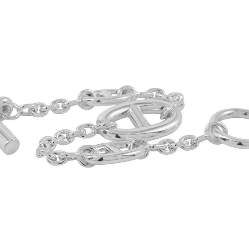 エルメス ブレスレット シェーヌダンクル ファランドール SV925シルバー サイズSH HERMES ジュエリー