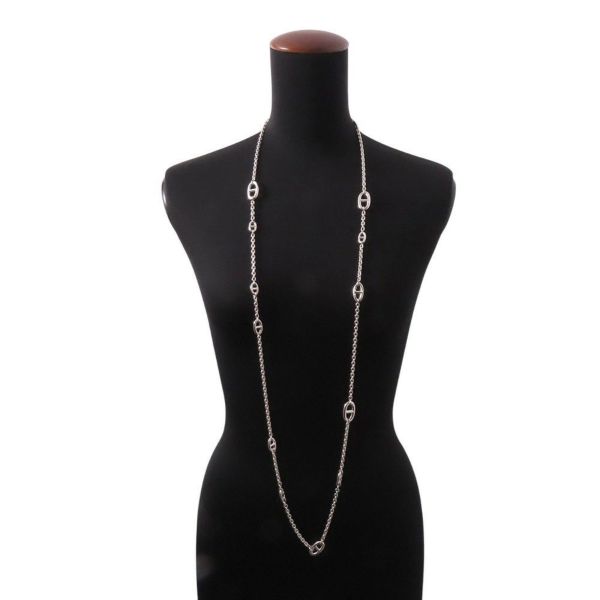 エルメス ネックレス シェーヌダンクル ファランドール SV925シルバー サイズ120 HERMES ジュエリー