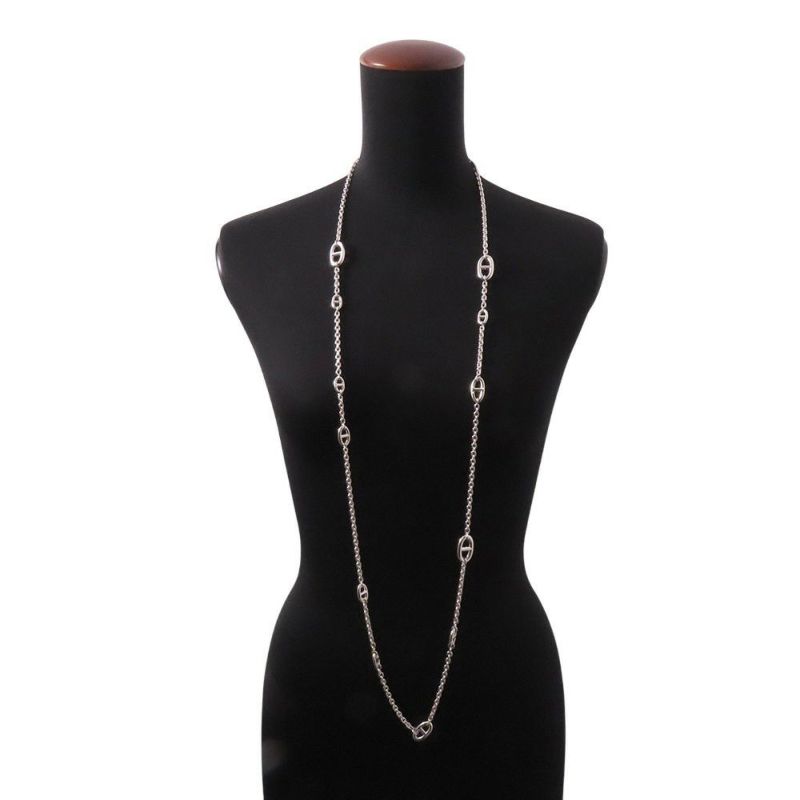 エルメス ネックレス シェーヌダンクル ファランドール SV925シルバー サイズ120 HERMES ジュエリー