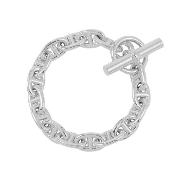 エルメス ブレスレット シェーヌダンクルMM 16コマ SV925シルバー HERMES ジュエリー