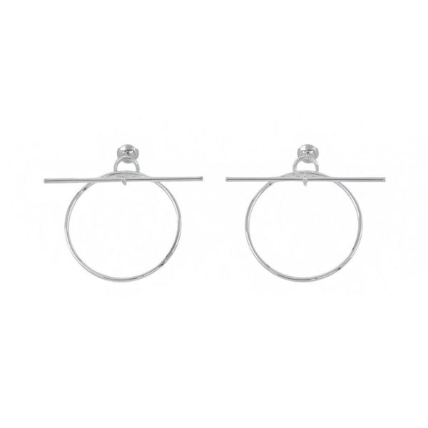 エルメス ピアス ループMM Loop SV925シルバー HERMES フープ ジュエリー アクセサリー