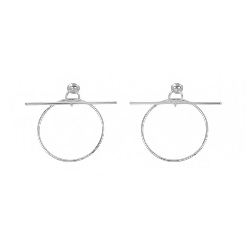 エルメス ピアス ループMM Loop SV925シルバー HERMES フープ ジュエリー アクセサリー