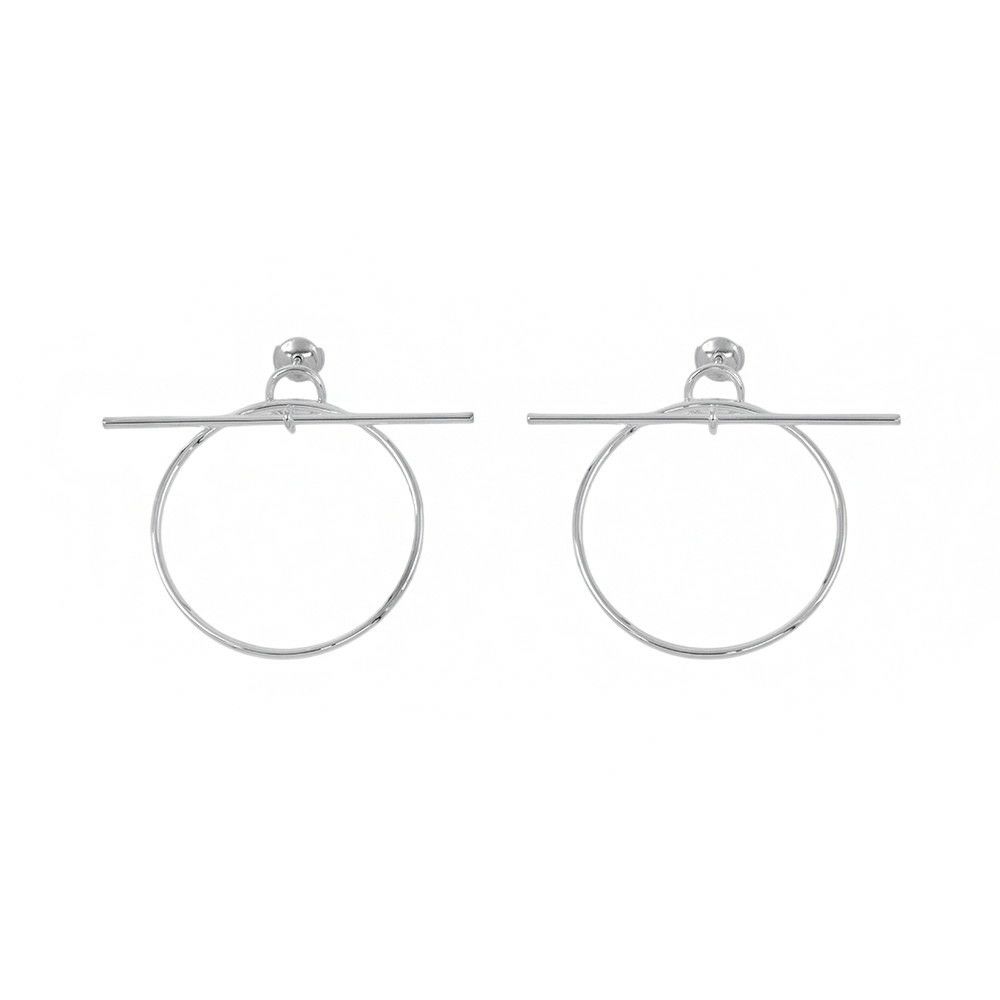 エルメス ピアス ループMM Loop SV925シルバー HERMES フープ ジュエリー アクセサリー