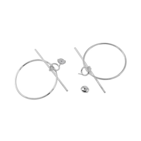 エルメス ピアス ループMM Loop SV925シルバー HERMES フープ ジュエリー アクセサリー