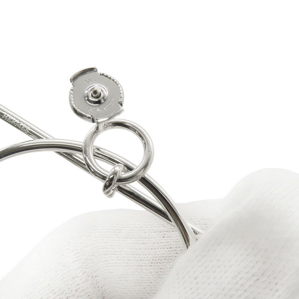 エルメス ピアス ループMM Loop SV925シルバー HERMES フープ ジュエリー アクセサリー