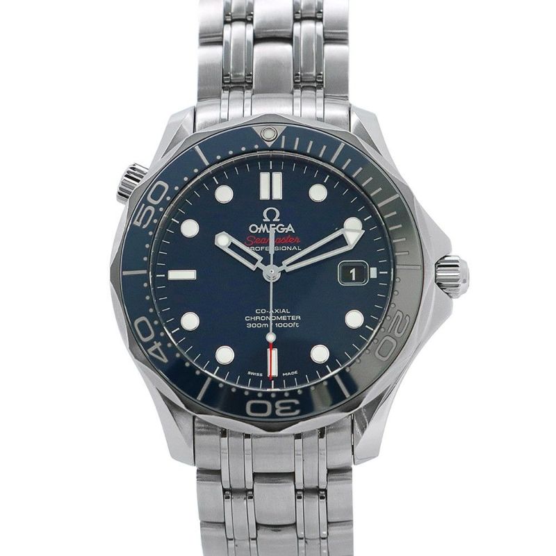 オメガ シーマスター300M コーアクシャル 212.30.41.20.03.001 OMEGA 腕時計 ブルー文字盤