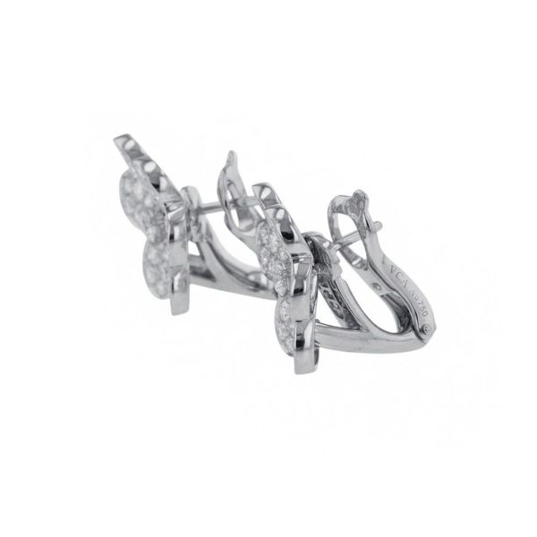 ヴァンクリーフ&アーペル ピアス フリヴォル イヤリング スモールモデル ダイヤモンド 86P 1.61ct K18WGホワイトゴールド VCARB65800