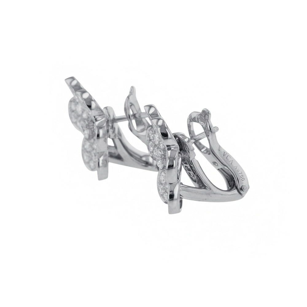 ヴァンクリーフ&アーペル ピアス フリヴォル イヤリング スモールモデル ダイヤモンド 86P 1.61ct K18WGホワイトゴールド VCARB65800