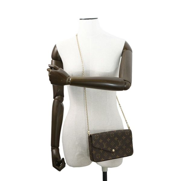 ルイヴィトン チェーンウォレット モノグラム ポシェット・フェリシー M81896 LOUIS VUITTON ショルダーバッグ