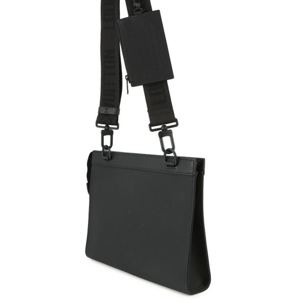 ルイヴィトン ショルダーバッグ アエログラム・レザー メッセンジャー・ヴォワヤージュ M59329　ヴィトン ブラック 黒