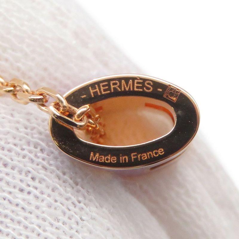 エルメス ネックレス ミニ・ポップアッシュ パープル/ピンクゴールド金具 HERMES アクセサリー