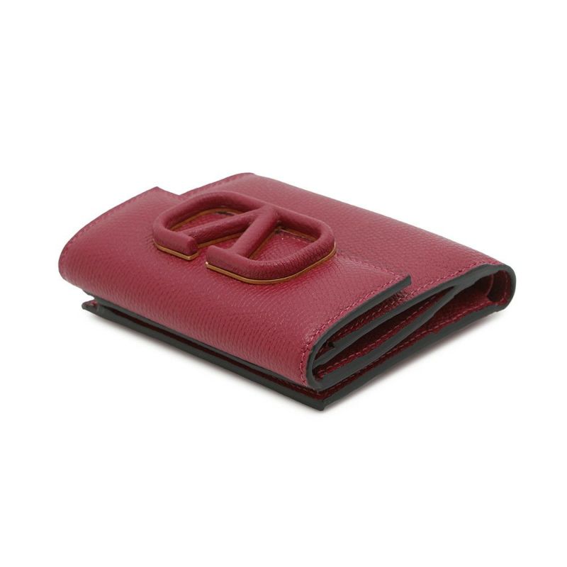 ヴァレンティノ・ガラヴァーニ 二つ折り財布 Vスリング ロゴ フラップフレンチウォレット VALENTINO 財布