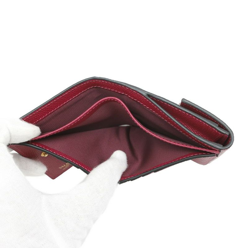 ヴァレンティノ・ガラヴァーニ 二つ折り財布 Vスリング ロゴ フラップフレンチウォレット VALENTINO 財布