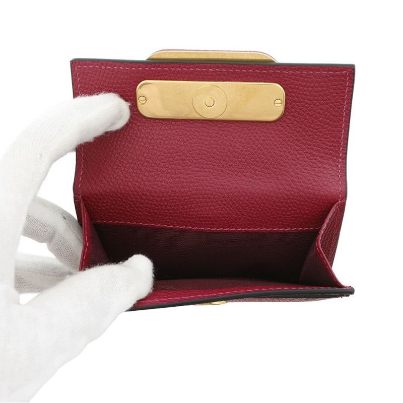 ヴァレンティノ・ガラヴァーニ 二つ折り財布 Vスリング ロゴ フラップフレンチウォレット VALENTINO 財布