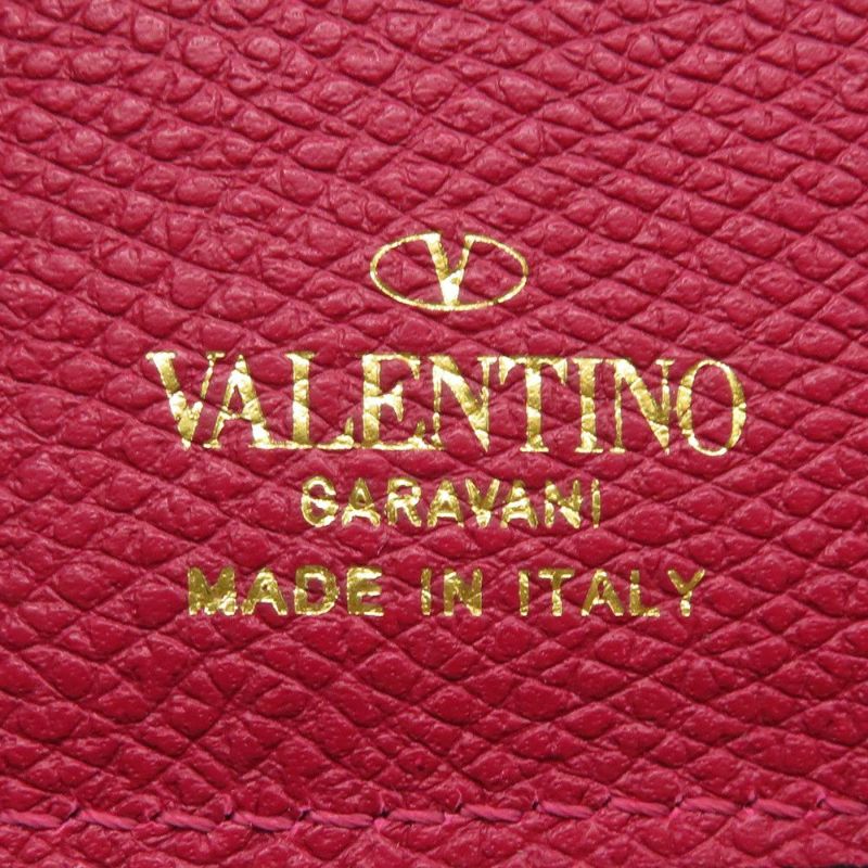 ヴァレンティノ・ガラヴァーニ 二つ折り財布 Vスリング ロゴ フラップフレンチウォレット VALENTINO 財布