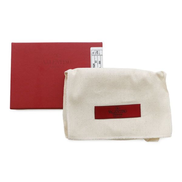 ヴァレンティノ・ガラヴァーニ 二つ折り財布 Vスリング ロゴ フラップフレンチウォレット VALENTINO 財布