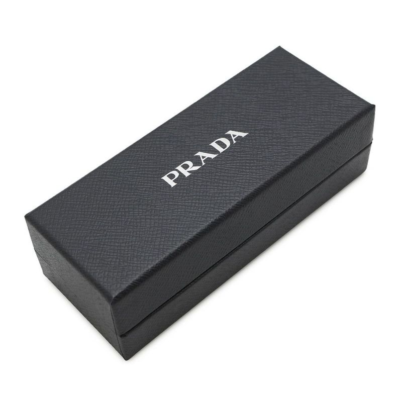 プラダ キーホルダー トライアングル プレート キーリング 2PP68T PRADA バッグチャーム メンズ 黒