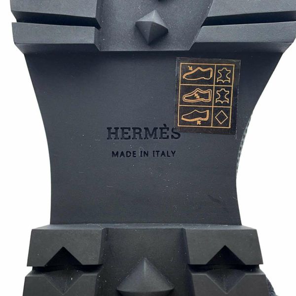 エルメス ブーツ フジ エクスリブリス レザー レディースサイズ37 HERMES 靴 白