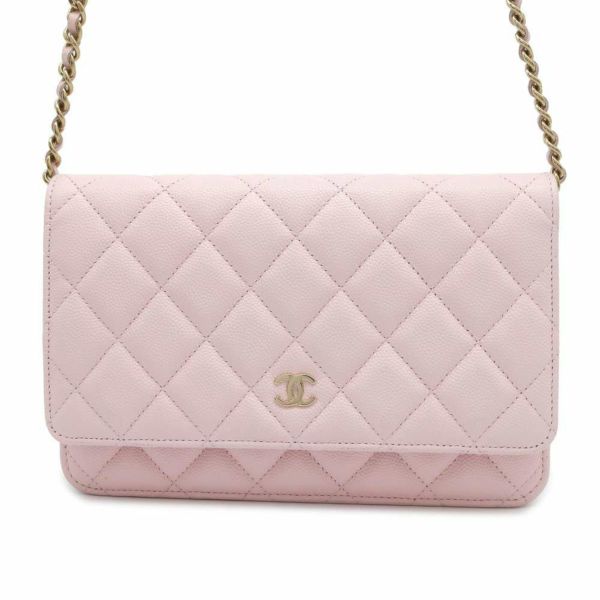 シャネル チェーンウォレット マトラッセ ココマーク キャビアスキン キルティング A33814 CHANEL 財布 安心保証 |  中古・新品ブランド販売ギャラリーレア公式通販