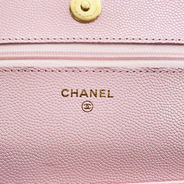 シャネル チェーンウォレット マトラッセ ココマーク キャビアスキン キルティング A33814 CHANEL 財布