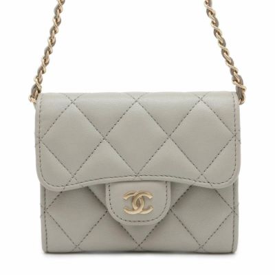 ☆シャネル チェーンウォレット マトラッセ ココマーク ミニ ラムスキン AP0238 CHANEL 財布 コインケース 安心保証 |  中古・新品ブランド販売ギャラリーレア公式通販