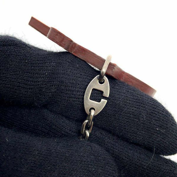 エルメス バッグチャーム ケリードール オレンジ/シルバー金具 タデラクト HERMES キーホルダー