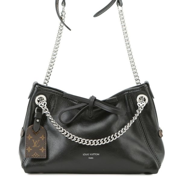 ルイヴィトン ショルダーバッグ ラムレザー キャリーオール・バイブ BB M12888 ブラック 黒