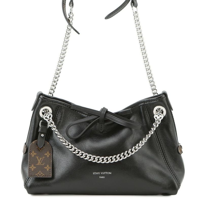 ルイヴィトン ショルダーバッグ ラムレザー キャリーオール・バイブ BB M12888 ブラック 黒