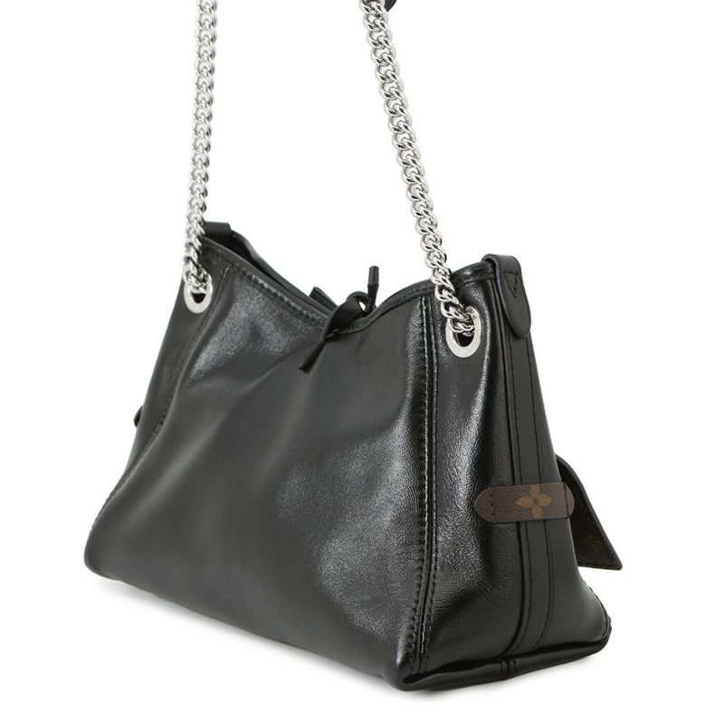 ルイヴィトン ショルダーバッグ ラムレザー キャリーオール・バイブ BB M12888 ブラック 黒