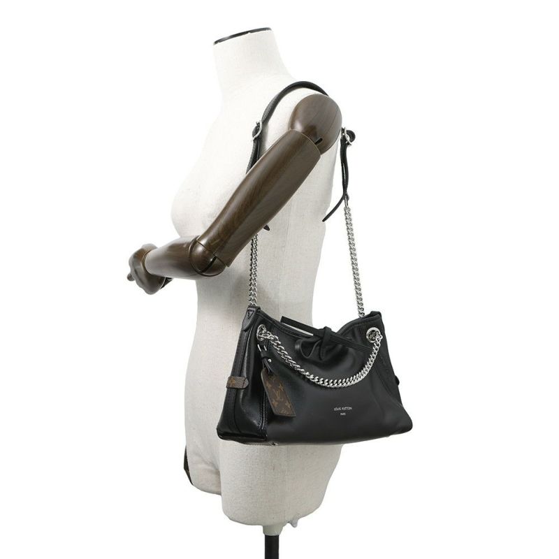 ルイヴィトン ショルダーバッグ ラムレザー キャリーオール・バイブ BB M12888 ブラック 黒