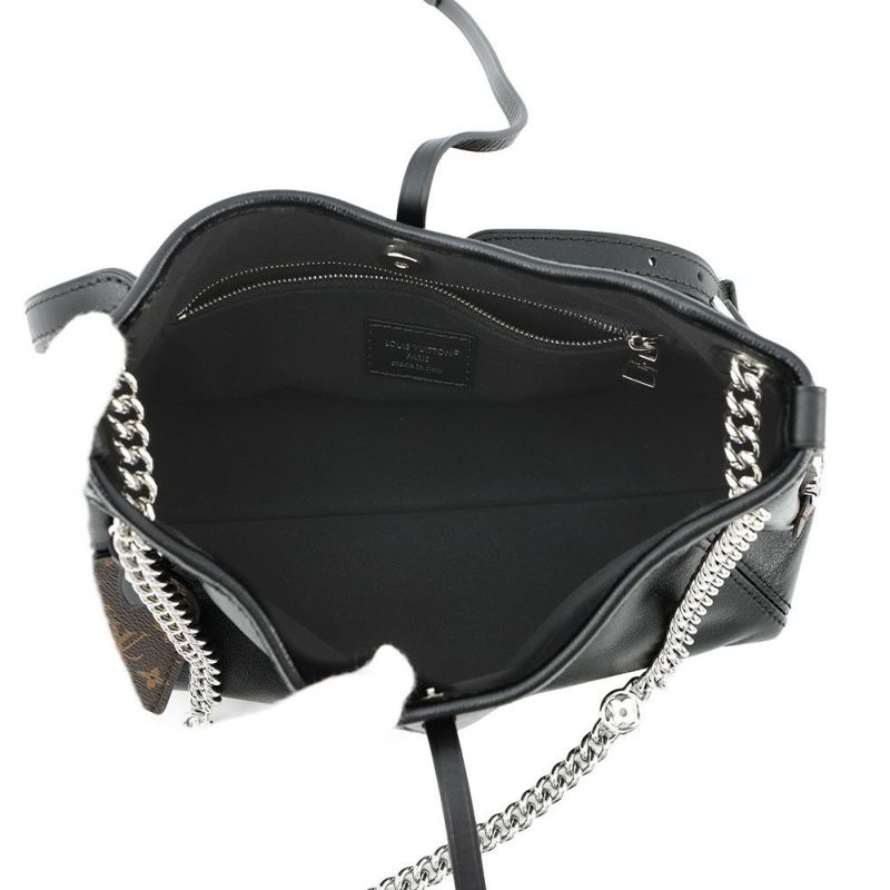 ルイヴィトン ショルダーバッグ ラムレザー キャリーオール・バイブ BB M12888 ブラック 黒