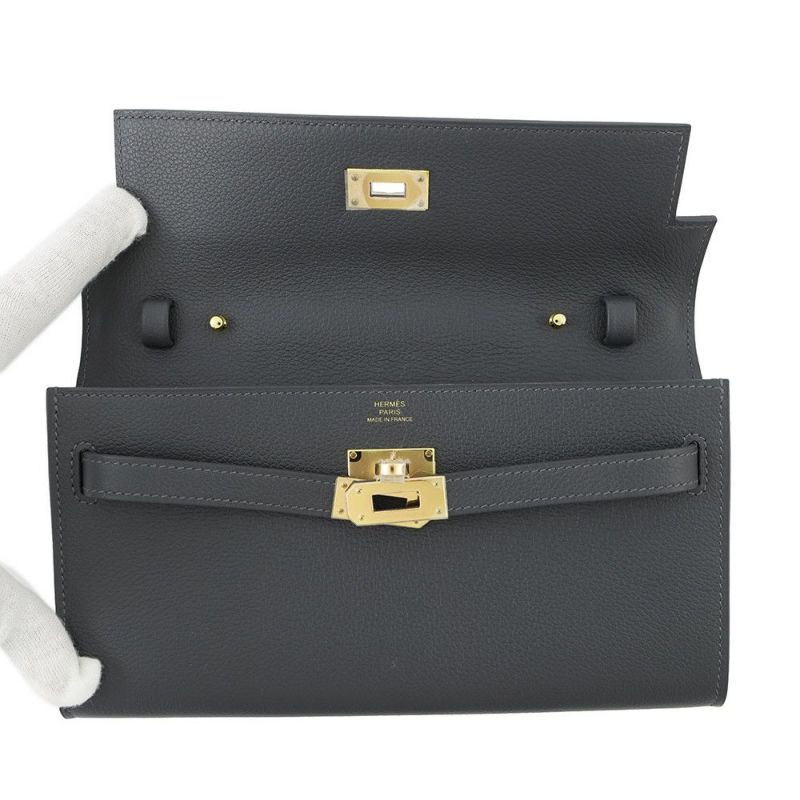 エルメス ケリーウォレット ロング トゥーゴー アルドワーズ/ゴールド金具 エバーカラー W刻印 HERMES 財布