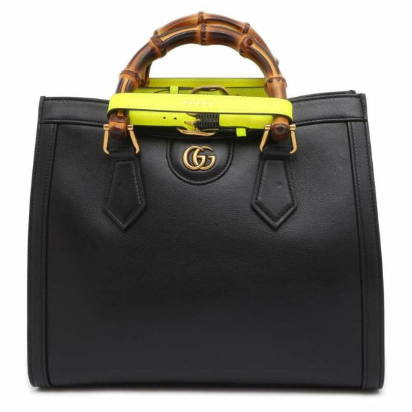 グッチ トートバッグ ダイアナ スモール バンブーハンドル 660195 GUCCI 2wayショルダーバッグ 黒