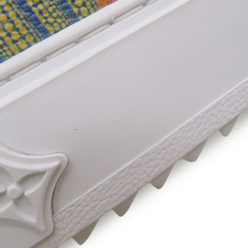 ルイヴィトン スニーカー LV × YK タイム・アウト スニーカー パンプキン レディースサイズ35 1/2 靴 草間彌生