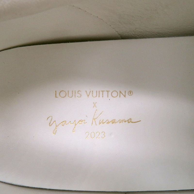 ルイヴィトン スニーカー LV × YK タイム・アウト スニーカー パンプキン レディースサイズ35 1/2 靴 草間彌生