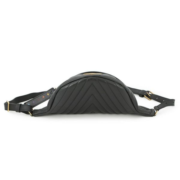 ルイヴィトン ボディバッグ カーフレザー ニューウェーブ バムバッグ M53750 ウエストバッグ 黒 ブラック