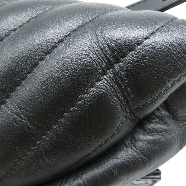 ルイヴィトン ボディバッグ カーフレザー ニューウェーブ バムバッグ M53750 ウエストバッグ 黒 ブラック