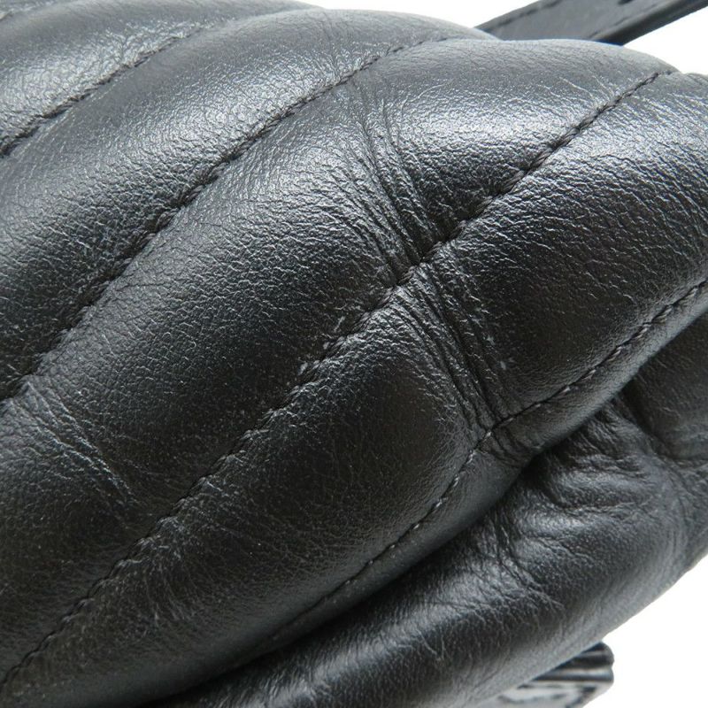 ルイヴィトン ボディバッグ カーフレザー ニューウェーブ バムバッグ M53750 ウエストバッグ 黒 ブラック