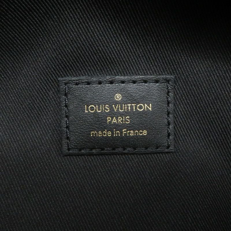 ルイヴィトン ボディバッグ カーフレザー ニューウェーブ バムバッグ M53750 ウエストバッグ 黒 ブラック