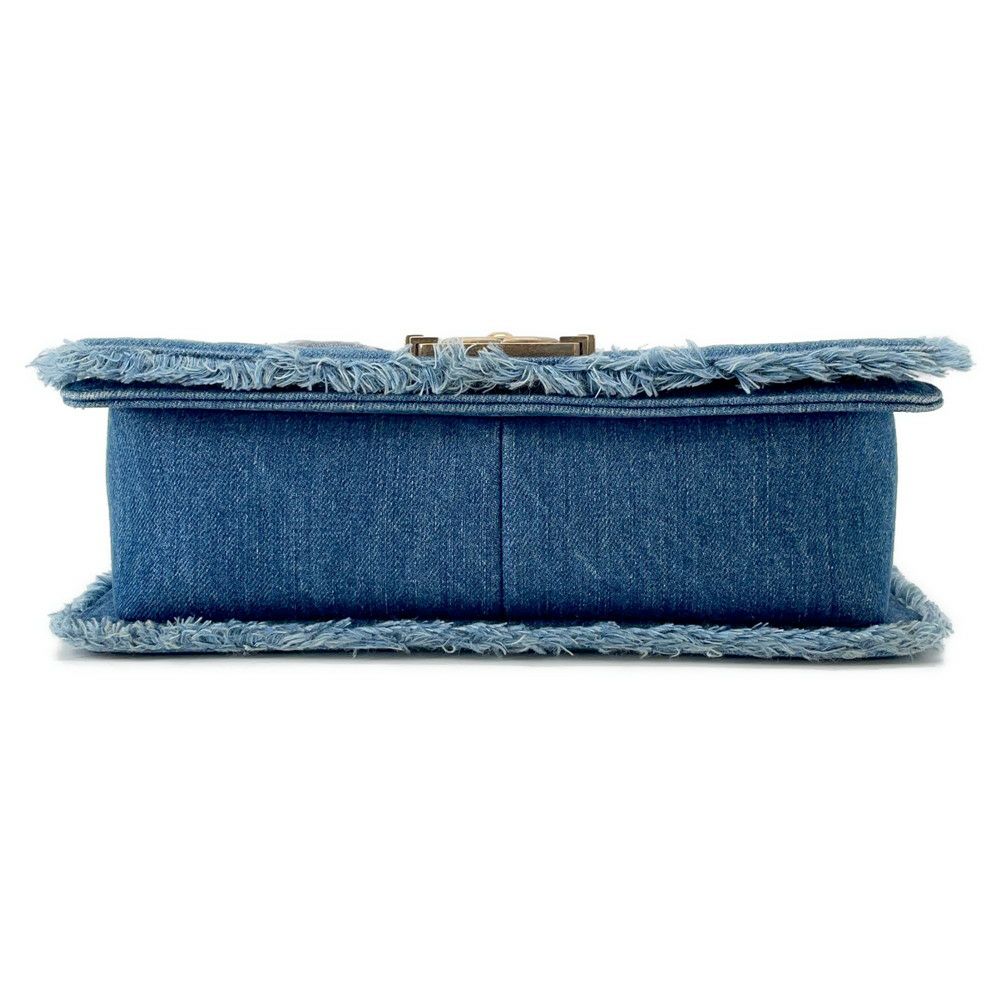 シャネル チェーンショルダーバッグ ココマーク ボーイシャネル パッチワーク デニム A92867 CHANEL BOY CHANEL