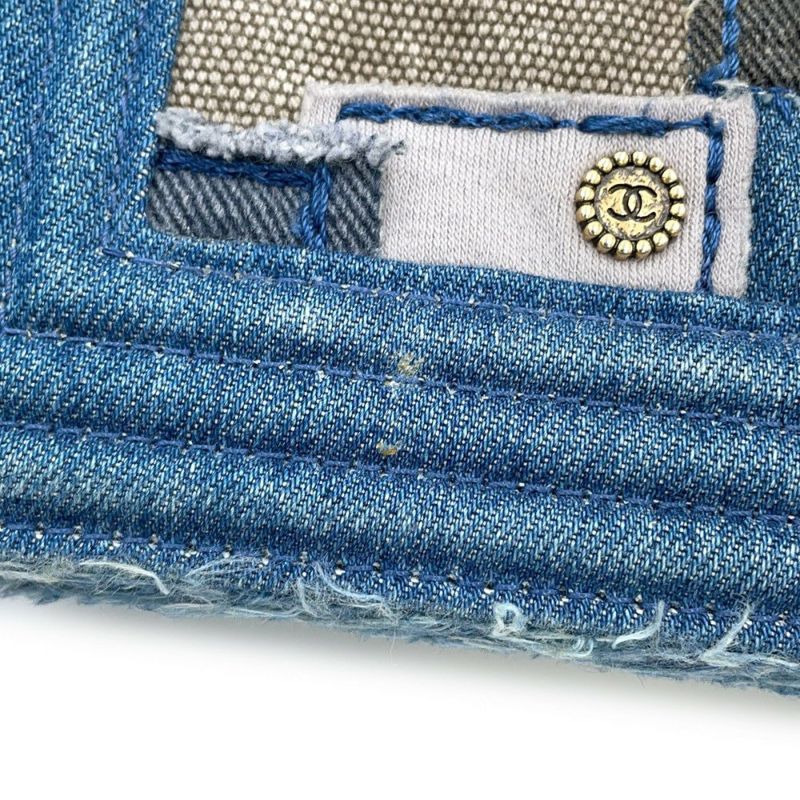 シャネル チェーンショルダーバッグ ココマーク ボーイシャネル パッチワーク デニム A92867 CHANEL BOY CHANEL